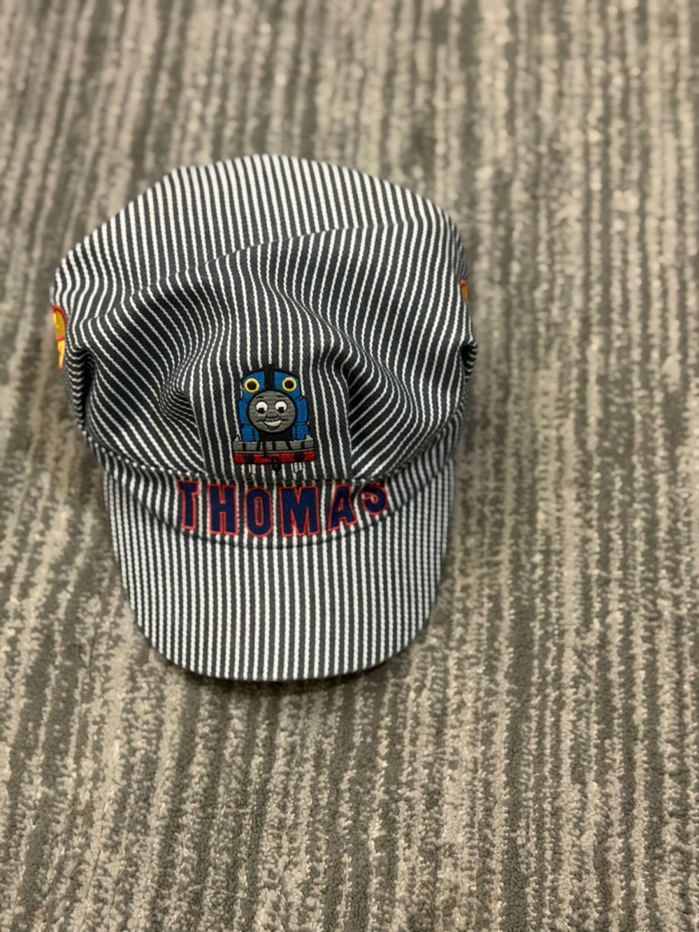 Thomas & Friends Blue Striped Engineer Cap with Red Lettering